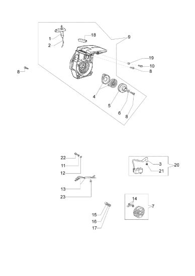 Picture of Avviamento completo GS 940 Motosega