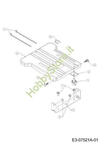 Picture of Supporto sedile KROSSER 92/16 H Cat. 2012 Trattorino