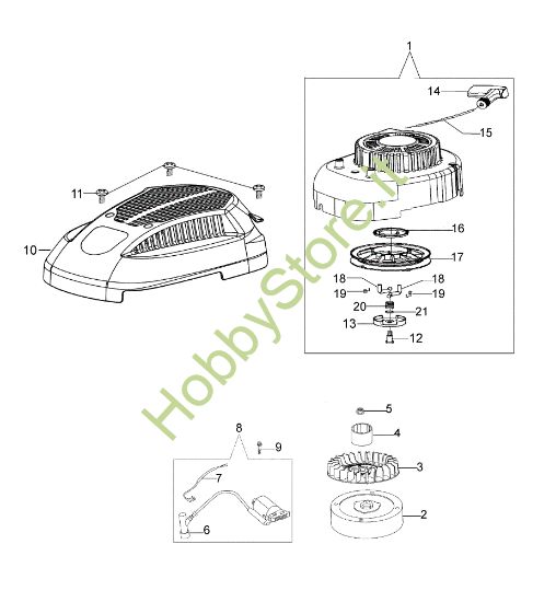 Picture of Avviamento e volano G 48 TK ALLROAD PLUS 4 (K650) Rasaerba
