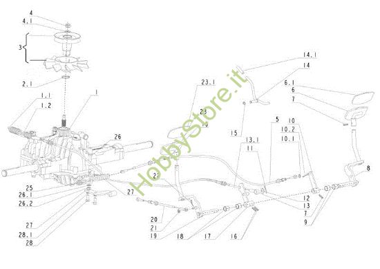 Picture of Trasmissione (1/2) APACHE 92 EVO Cat.2012 Trattorino