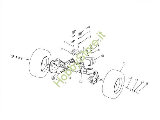 Picture of Assale anteriore OM 106J/24H 4X4 Cat.2012 Trattorino