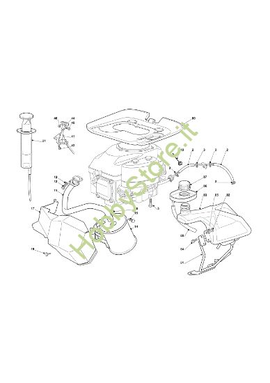 Picture of Serbatoio, marmitta e protezioni OM 72C/12,5KM Cat.2012 Trattorino