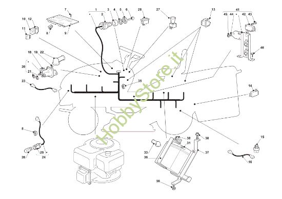 Picture of Parti elettriche OM 93C/13,5H Cat.2012 Trattorino