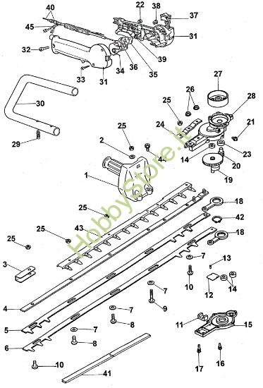 Picture of Gruppo lame HT 26 S Tagliasiepi
