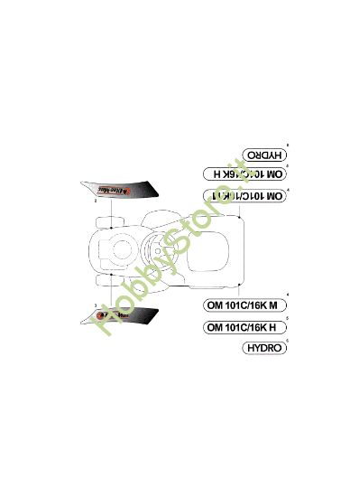 Picture of Etichette (2/2) OM 101C/16K H Cat.2012 Trattorino