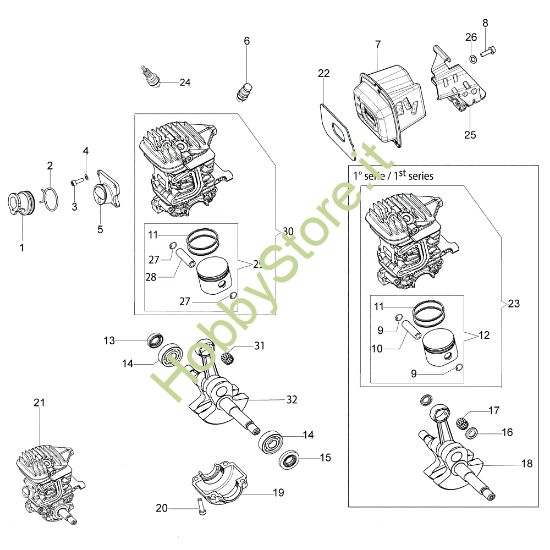 Picture of Motore GS 440 (Euro 2) Motosega