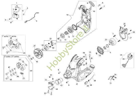 Picture of Avviamento e serbatoio BC 22 T (EURO 1) Decespugliatore