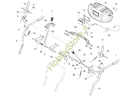 Picture of Manubrio e comandi ARTIK 70 ELD Turboneve