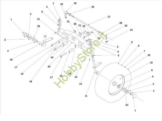 Picture of Assale anteriore OM 106S/15,5H Cat.2013 Trattorino