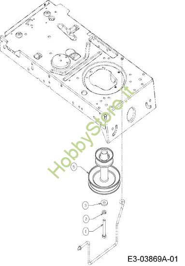 Picture of Leva e puleggia motore KROSSER 92/13,5 T Cat.2013 Trattorino
