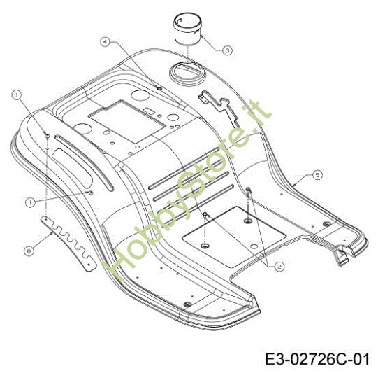 Picture of Carrozzeria posteriore TORNADO 108/18,5 H Cat.2013 Trattorino