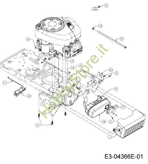 Picture of Motore TORNADO 108/18,5 H Cat.2013 Trattorino