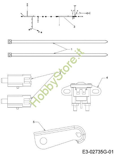 Picture of Schema elettrico (1/2) TORNADO 108/18,5 H Cat.2013 Trattorino