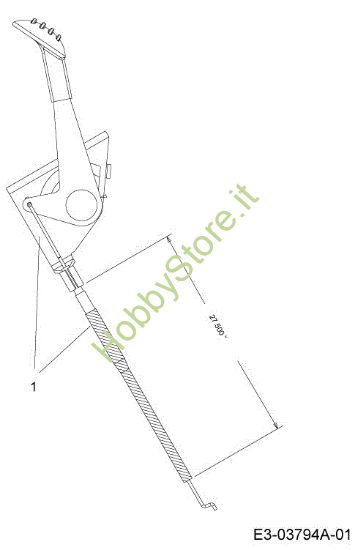 Picture of Cavo acceleratore TORNADO 95/11,5 T Cat.2013 Trattorino