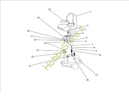Picture of Sedile OM 124S/22 H Cat.2013 Trattorino