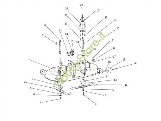 Picture of Piatto di taglio (1/2) OM 106S/24H 4X4 Cat.2013 Trattorino