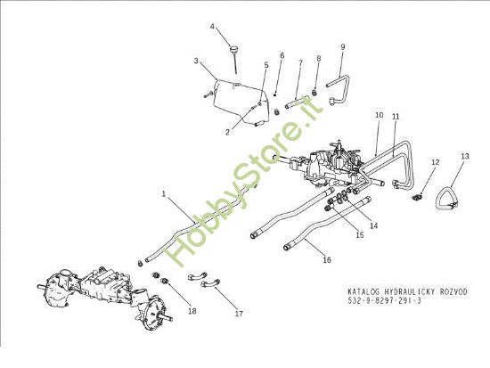 Picture of Circuito idraulico OM 106S/24H 4X4 Cat.2013 Trattorino