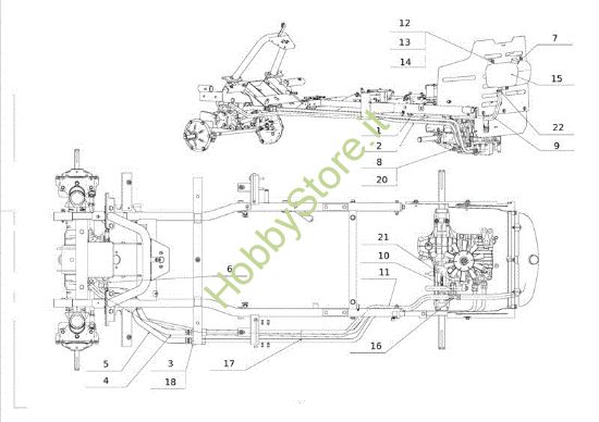 Picture of Circuito idraulico APACHE 92 4x4 EVO Cat.2013 Trattorino