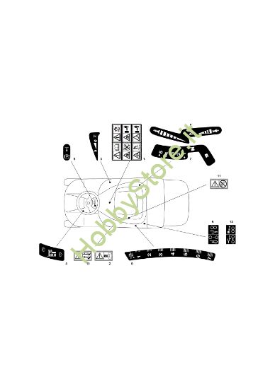 Picture of Etichette (1/2) OM 72C/12,5KM Cat.2013 Trattorino