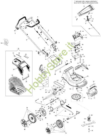 Picture of Esploso MAX 53 THX ALLROAD ALUMINIUM Rasaerba