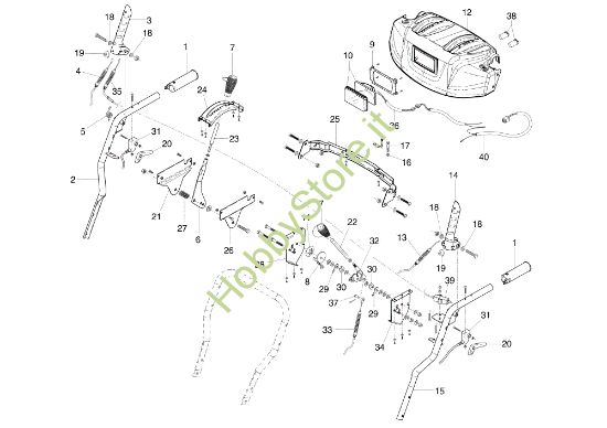 Picture of Manubrio e comandi ARTIK 72 ELDT Turboneve