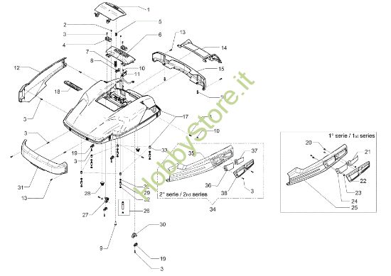 Picture of Gruppo scocca ORION 700 Robot