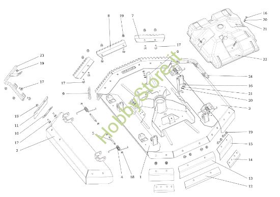 Picture of Piatto di taglio (1/2) APACHE 92 EVO Cat.2014 Trattorino