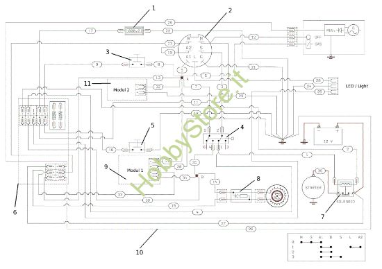 Picture of Schema elettrico APACHE 92 4x4 EVO Cat.2014 Trattorino