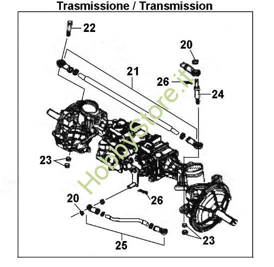 Picture of Trasmissione assale anteriore OM 106S/24H 4X4 Cat.2014 Trattorino