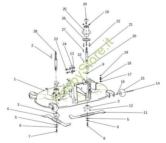 Picture of Piatto di taglio (1/2) OM 106S/15,5H Cat.2014 Trattorino