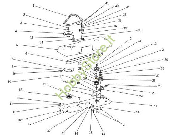Picture of Piatto di taglio (2/2) OM 106S/15,5H Cat.2014 Trattorino