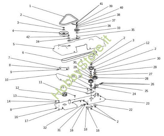 Picture of Piatto di taglio (2/2) OM 106S/16H Cat.2014 Trattorino