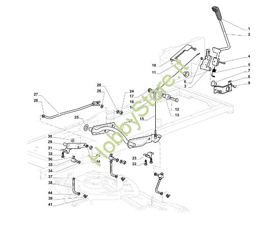 Picture of Sollevamento piatto di taglio OM 84/14,5 K H Cat. 2014 Trattorino