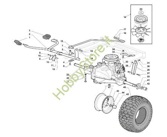 Picture of Trasmissione OM 98L/14,5 K H Cat. 2014 Trattorino