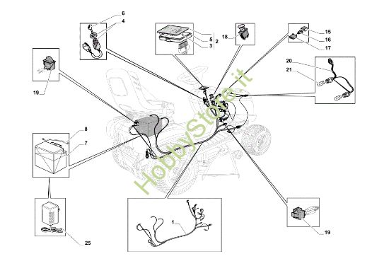 Picture of Impianto elettrico OM 98L/14,5 K H Cat. 2014 Trattorino