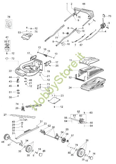 Picture of Esploso MAX 44 TK (K650) Rasaerba