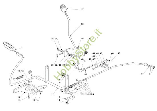 Picture of Comando freno e comando cambio OM 91PLUS/14,5K M Cat.2014 Trattorino