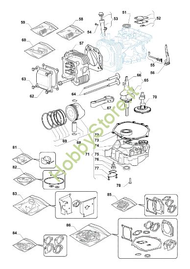 Picture of Gruppo motore OM 72C/12,5KH Cat.2014 Trattorino