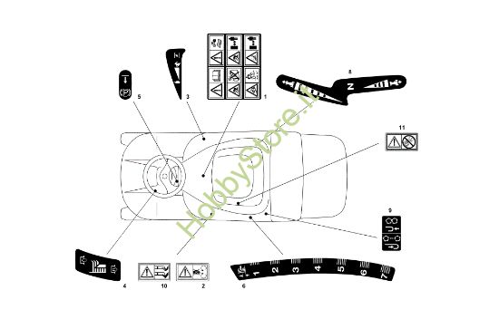 Picture of Etichette (1/2) OM 72C/12,5KH Cat.2014 Trattorino