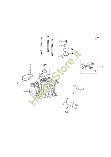 Picture of Cilindro e basamento G 44 PK ESSENTIAL (K600 - AUTOCHOKE) Rasaerba