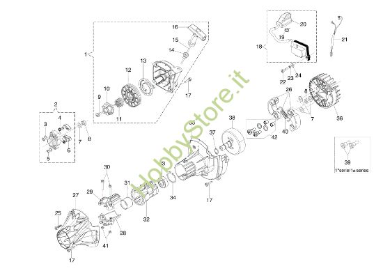 Picture of Avviamento e frizione BC 350 T Decespugliatore