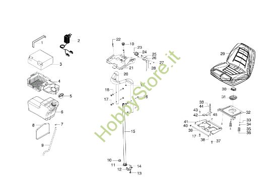 Picture of Serbatoio e sedile OM 95/16 K H Trattorino