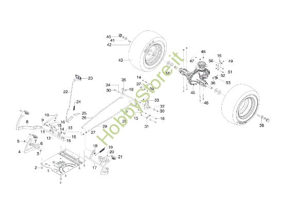 Picture of Comando freno e trasmissione OM 105/18,5 H Trattorino
