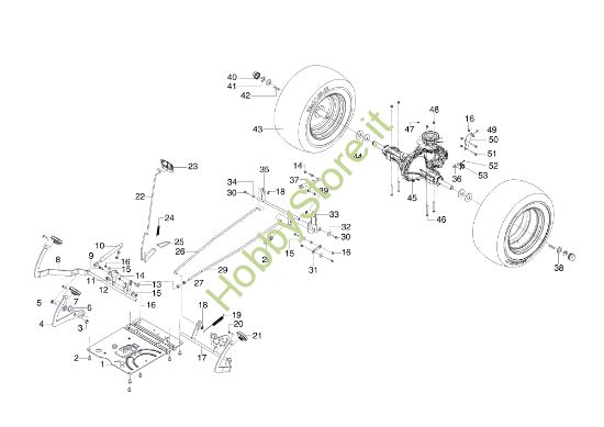 Picture of Comando freno e trasmissione OM 105/20 H Trattorino