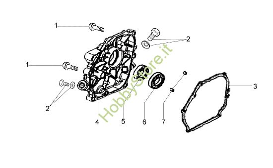 Picture of Coperchio basamento MH 170 RKS (K700 H SN T210) Motozappa