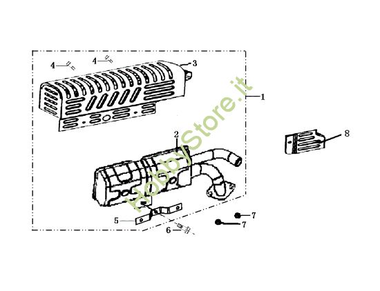 Picture of Marmitta MH 170 RKS (K700 H SN T210) Motozappa
