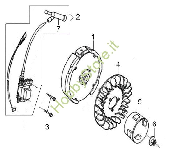 Picture of Volano e bobina PWX 200 C Idropulitrice