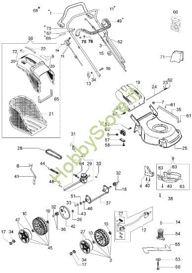 Picture of Esploso completo G 48 TK COMFORT PLUS (K600) Rasaerba