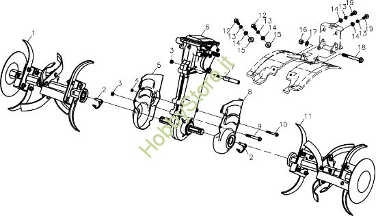 Picture of Telaio MH 197 RK (K800 HC) Motozappa