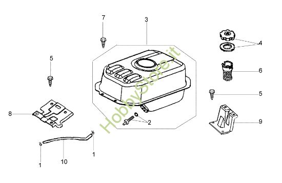 Picture of Serbatoio MH 197 RK (K800 HC) Motozappa